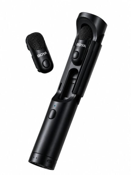 BOYA Magic AI-Powered Transformable Wireless Microphone | 4-in-1: Handheld, Clip-on, On-Camera & Desktop | 2+1 Year Warranty