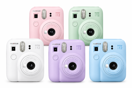 Fujifilm Instax Mini 12 Instant Camera | Mint Green, Clay White & Lilac Purple | Auto Exposure, Close-Up Mode & Selfie Flash