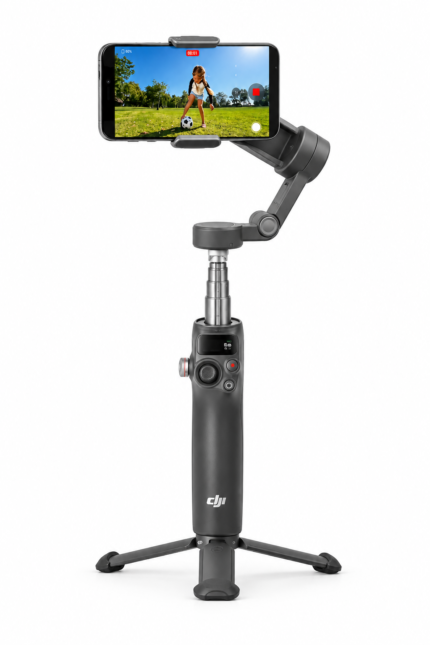 DJI Osmo Mobile 8P Smartphone Gimbal Stabilizer | 3-Axis, Built-in Extension Rod & Tripod, Subject Tracking Module, 10-Hour Battery